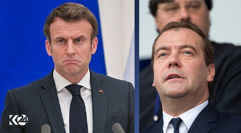 میدڤیدیڤ گاڵته‌ به‌ ماكرۆن ده‌كات